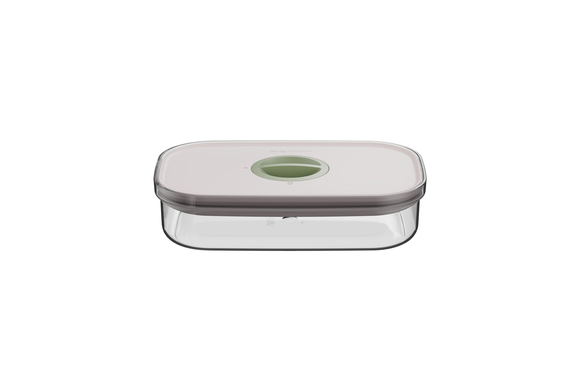 BergHOFF Vorratsdose 700 ml, 24 × 15 × 5,5 cm, Styrol-Acrylnitril (SAN), transparent/grün