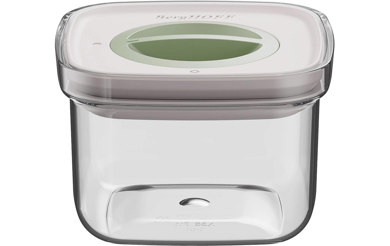 BergHOFF Vorratsdose 4,4 l, Kunststoff (SAN), transparent/grün, 5-teilig