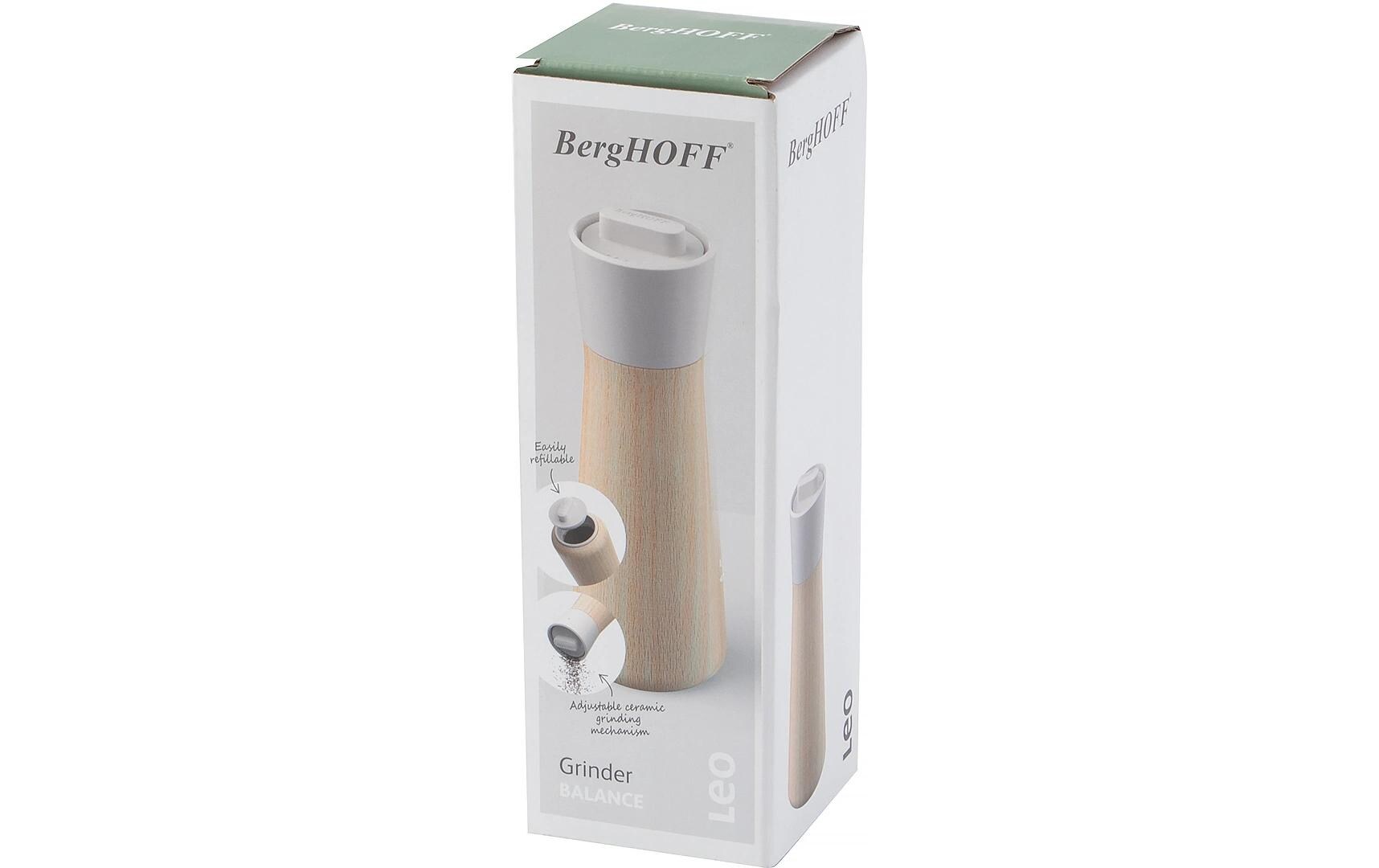 BergHOFF Salz-/Pfeffermühle Ø 6,8 × 20,8 cm, Holz (FSC), Beige
