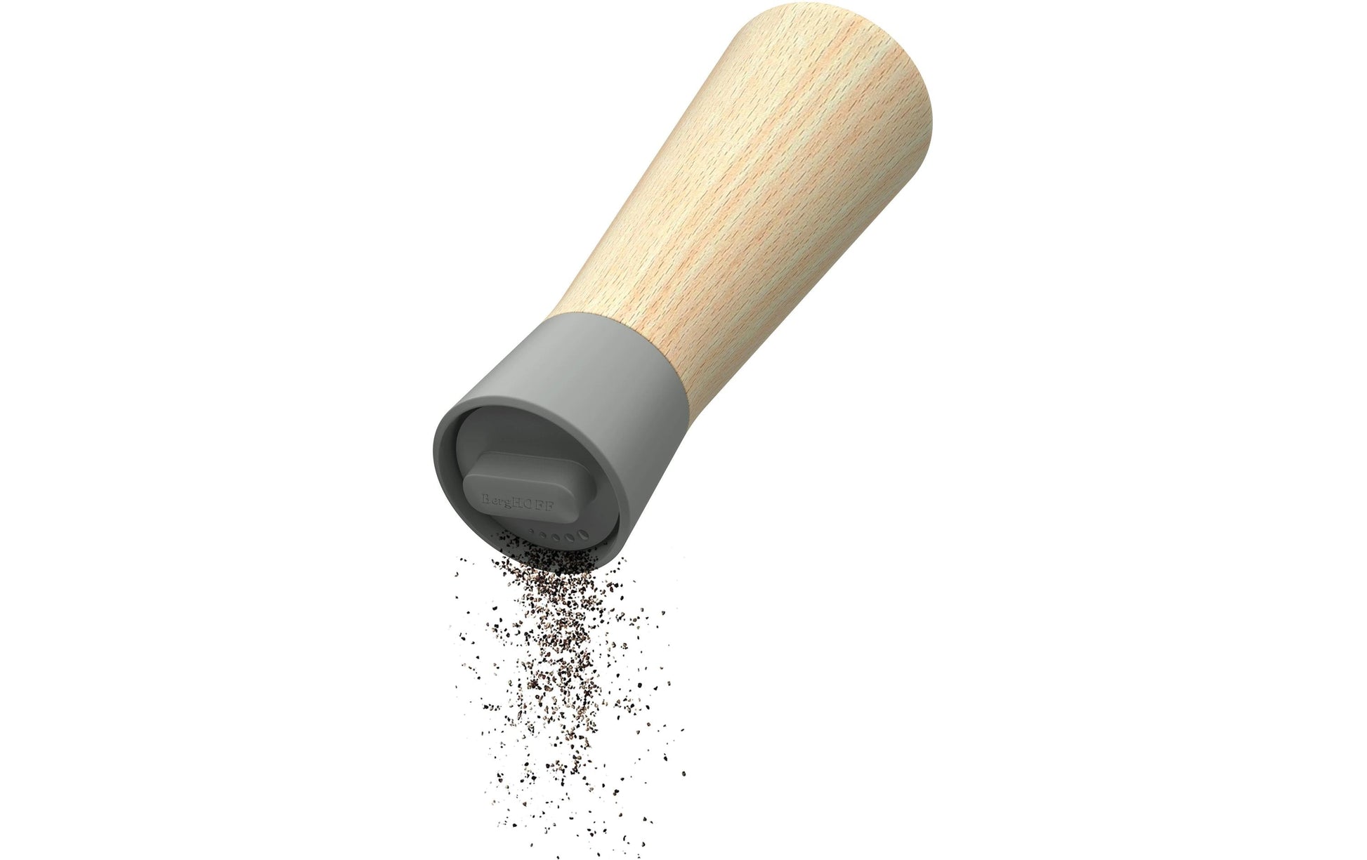BergHOFF Salz-/Pfeffermühle Ø 6,8 × 20,8 cm, Holz/Polypropylen (PP), Grau