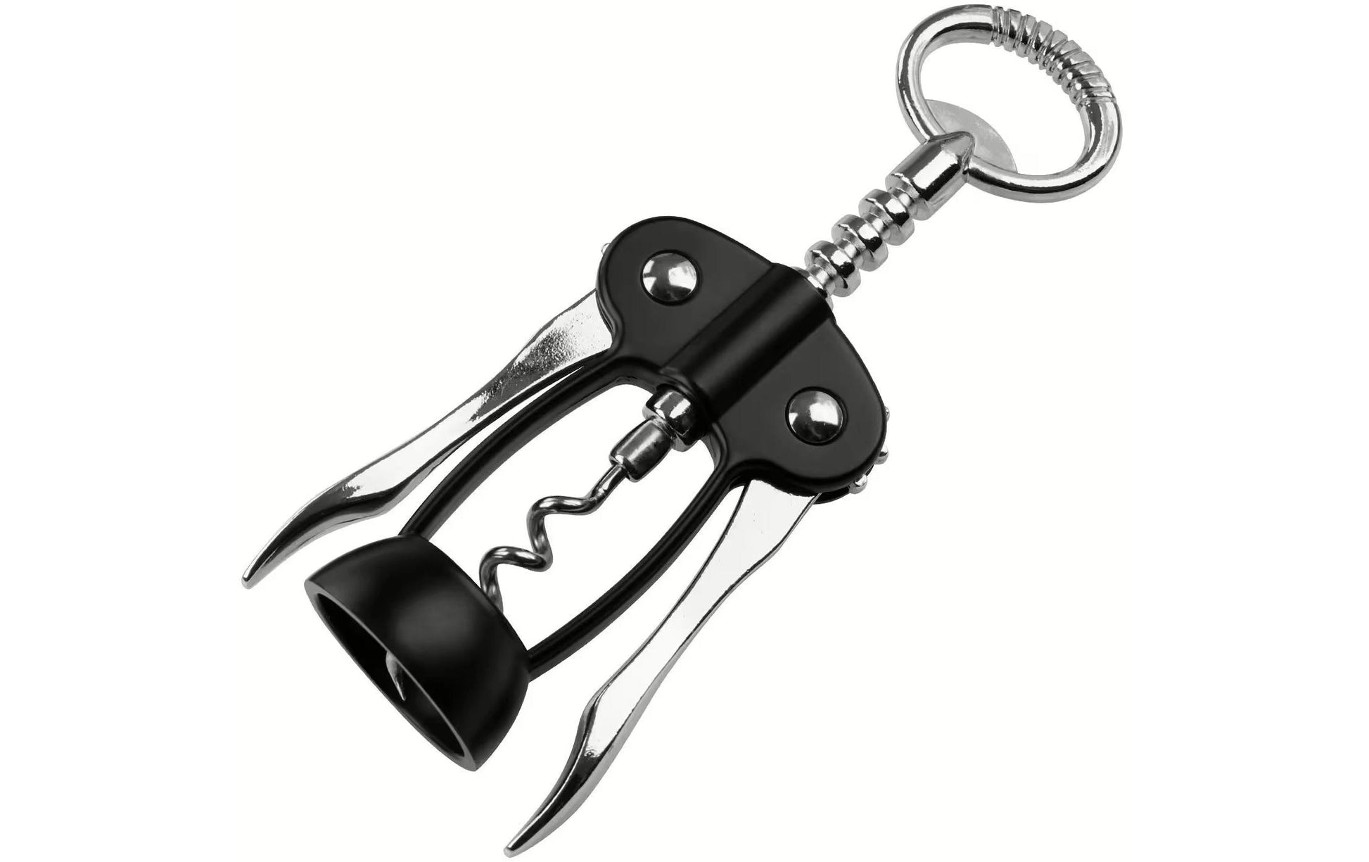 Fackelmann Korkenzieher Specter – 17,5 × 4 × 6 cm, Metall, Schwarz