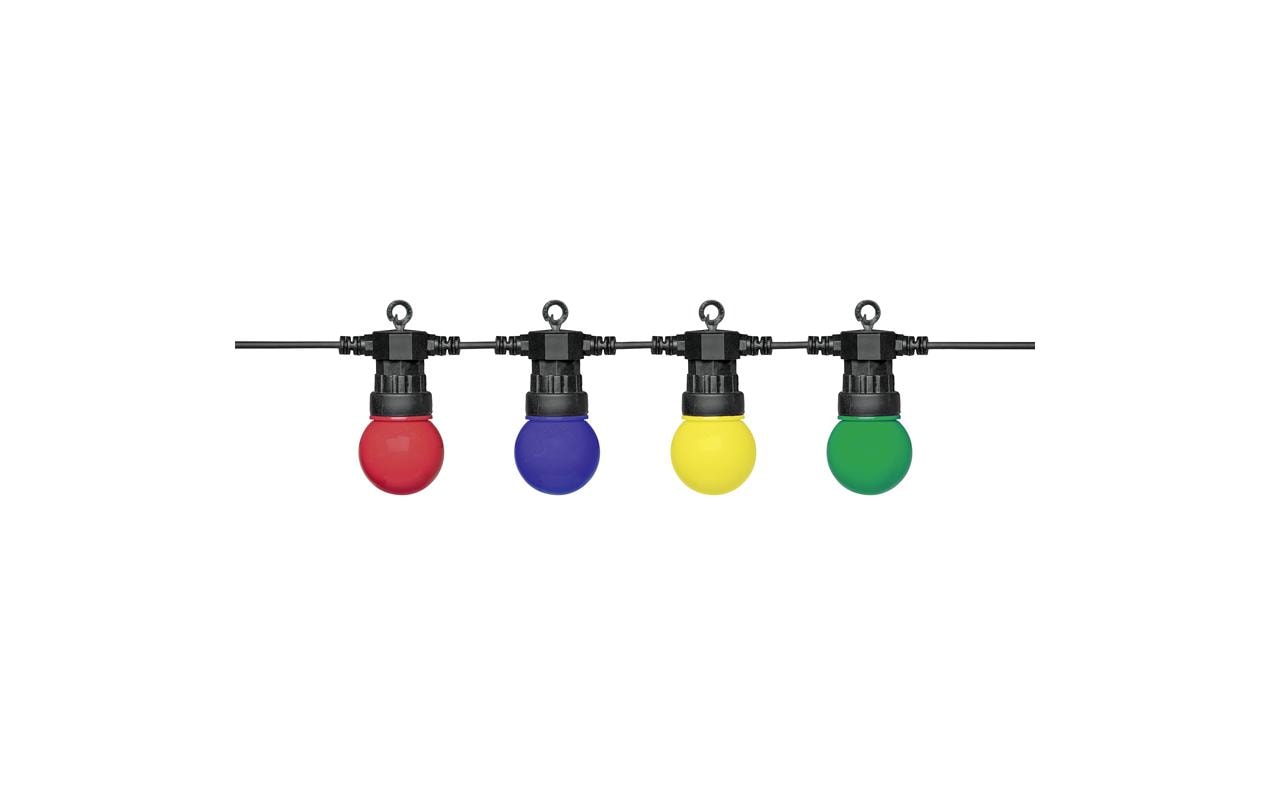 Steffen Lichterkette – 1,5 m, 300 lm, 3 W, Mehrfarbig, IP55, Netzbetrieb, Kunststoff