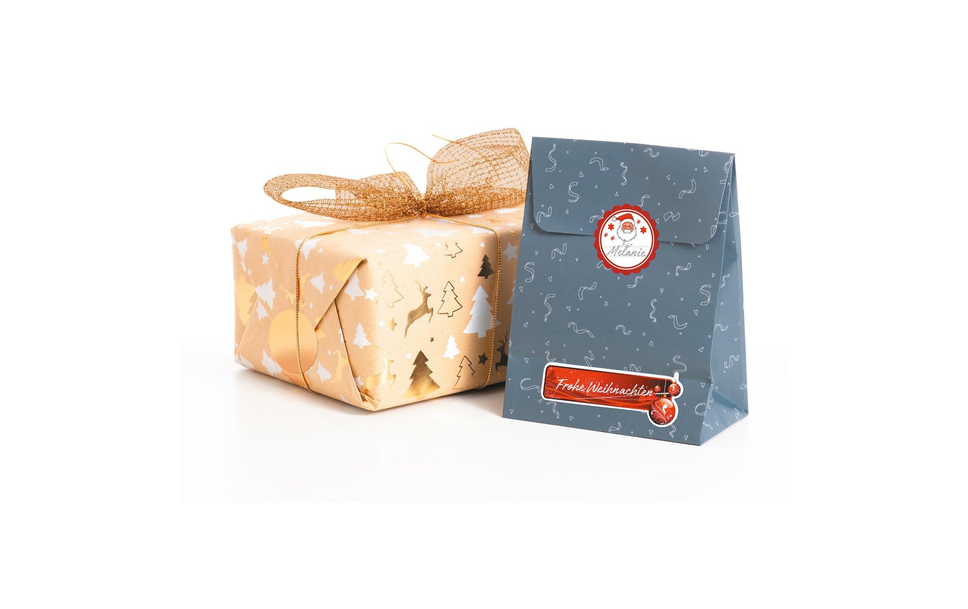 HERMA Schmucketiketten Decor Weihnachten – 84 × 120 mm – mehrfarbig – 10 Stk.