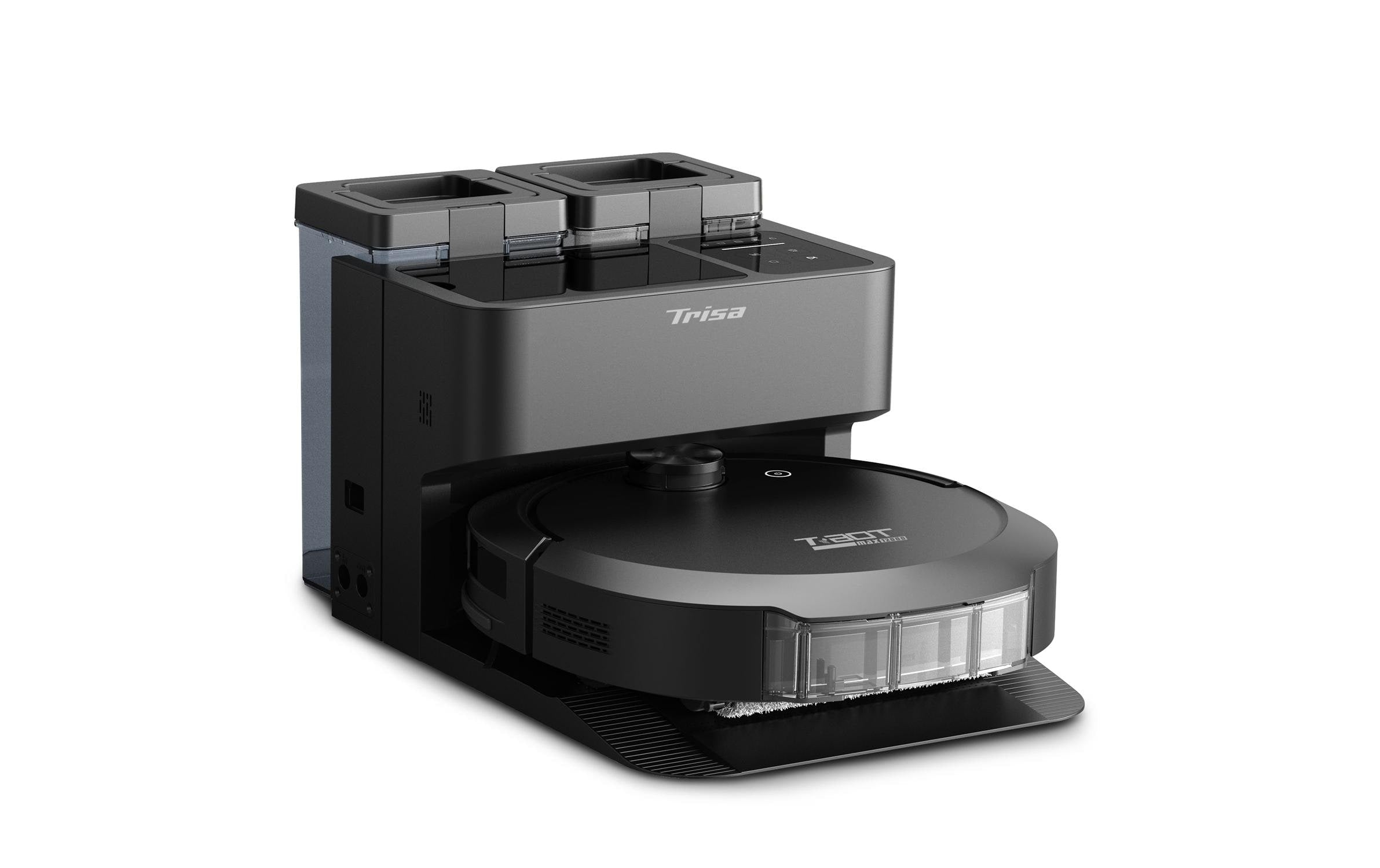Trisa Electronics Trisa Roboterstaubsauger T-Bot Max 12000 – 1,5 l, Akkubetrieben, 36,4 × 35 × 11 cm, 11,2 kg