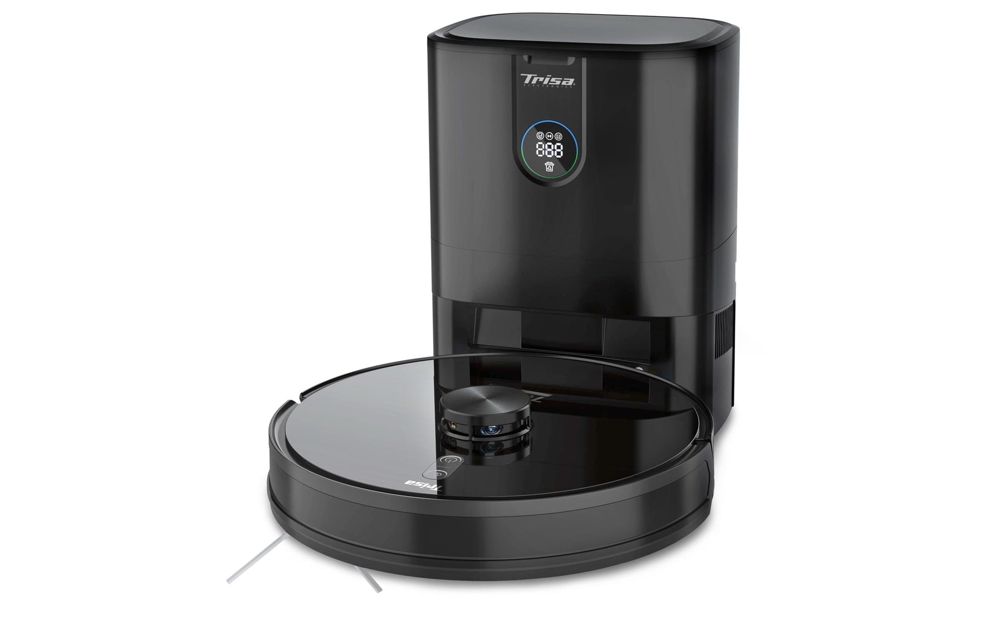 Trisa Electronics Trisa Roboterstaubsauger T-Bot Pro 4000 – 3,2 l, Akkubetrieb, 34,5 × 34,5 × 7,6 cm, 7,4 kg