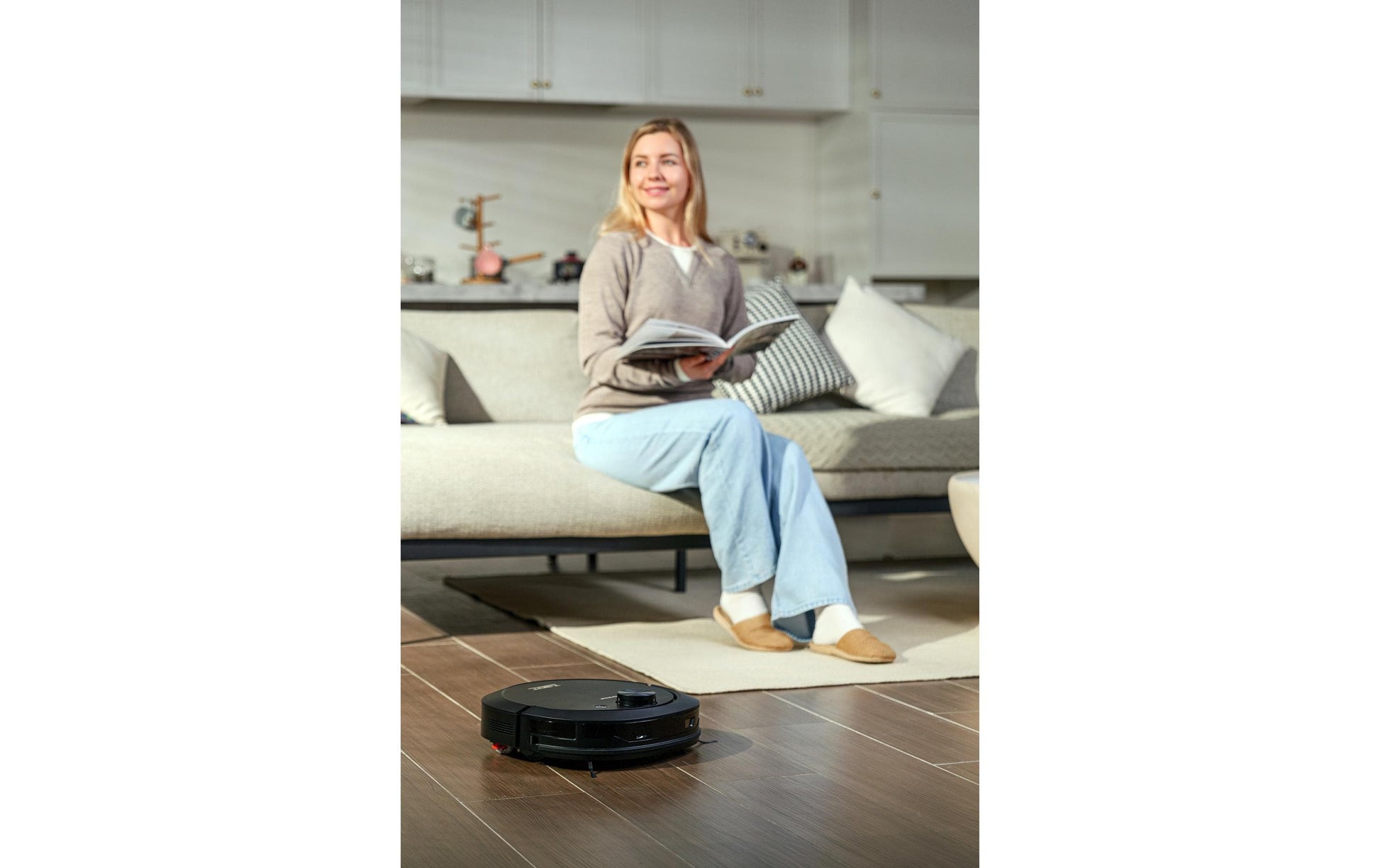 Trisa Electronics Trisa Roboterstaubsauger T-Bot Max 12000 – 1,5 l, Akkubetrieben, 36,4 × 35 × 11 cm, 11,2 kg