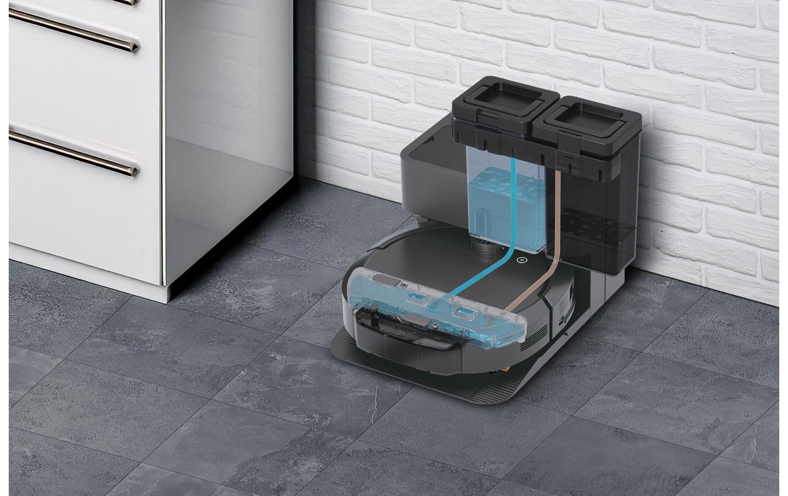Trisa Electronics Trisa Roboterstaubsauger T-Bot Max 12000 – 1,5 l, Akkubetrieben, 36,4 × 35 × 11 cm, 11,2 kg