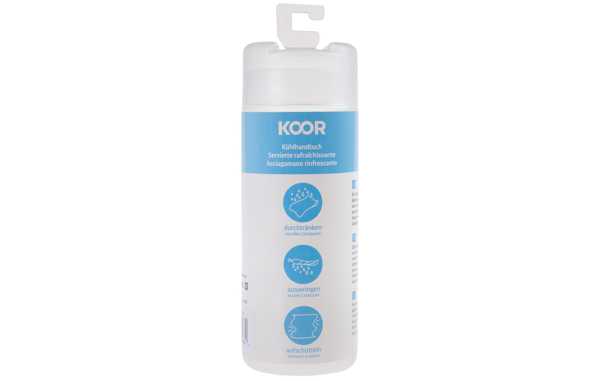 Koor Kühltuch – für Outdoor – 30×100 cm – Schwarz – Polyester