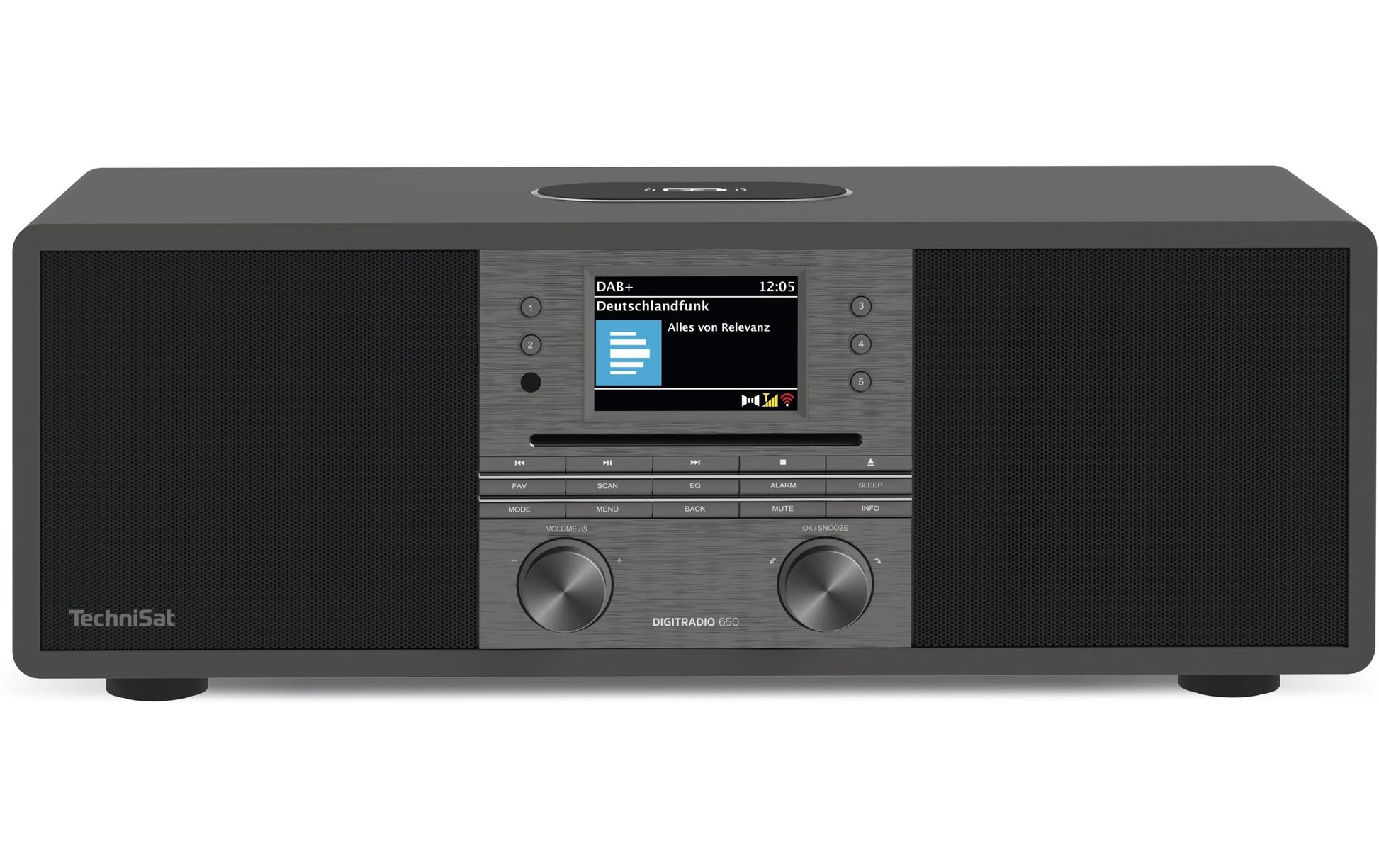 TechniSat DigitRadio 650 – DAB-/Internetradio – Tischradio – UKW, Bluetooth, Amazon Music – Anthrazit