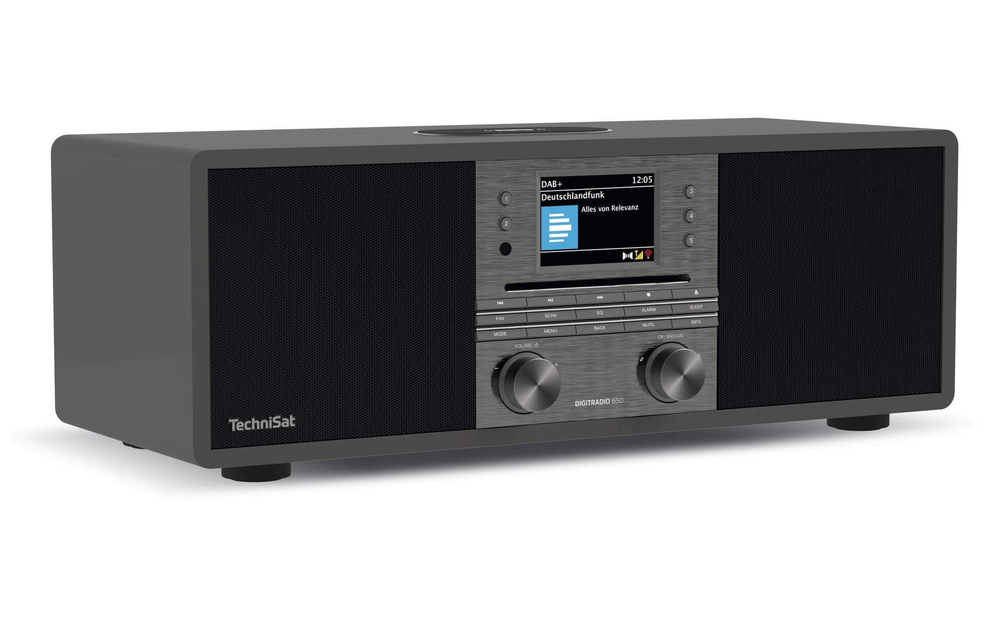 TechniSat DigitRadio 650 – DAB-/Internetradio – Tischradio – UKW, Bluetooth, Amazon Music – Anthrazit