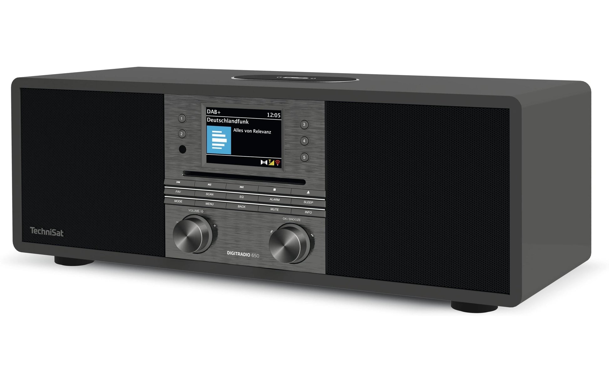 TechniSat DigitRadio 650 – DAB-/Internetradio – Tischradio – UKW, Bluetooth, Amazon Music – Anthrazit