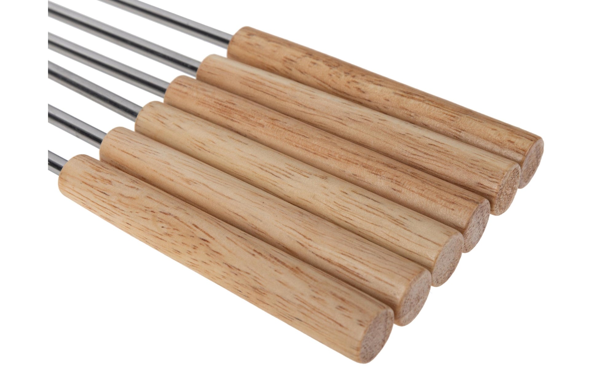 Cocon Fonduegabel 26 cm, 6er-Set, Edelstahl, Holzgriff, Silber/Braun