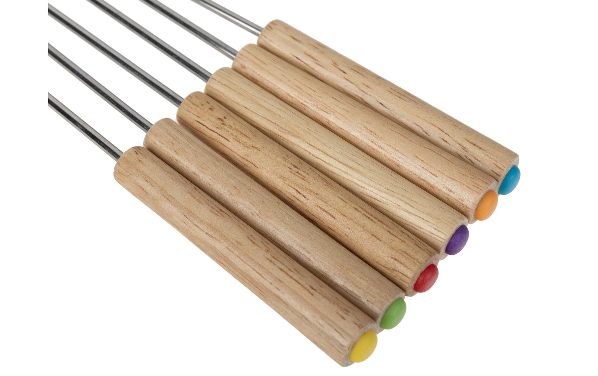 Cocon Fonduegabel 24 cm, Edelstahl/Holz, 6 Stk., Silber