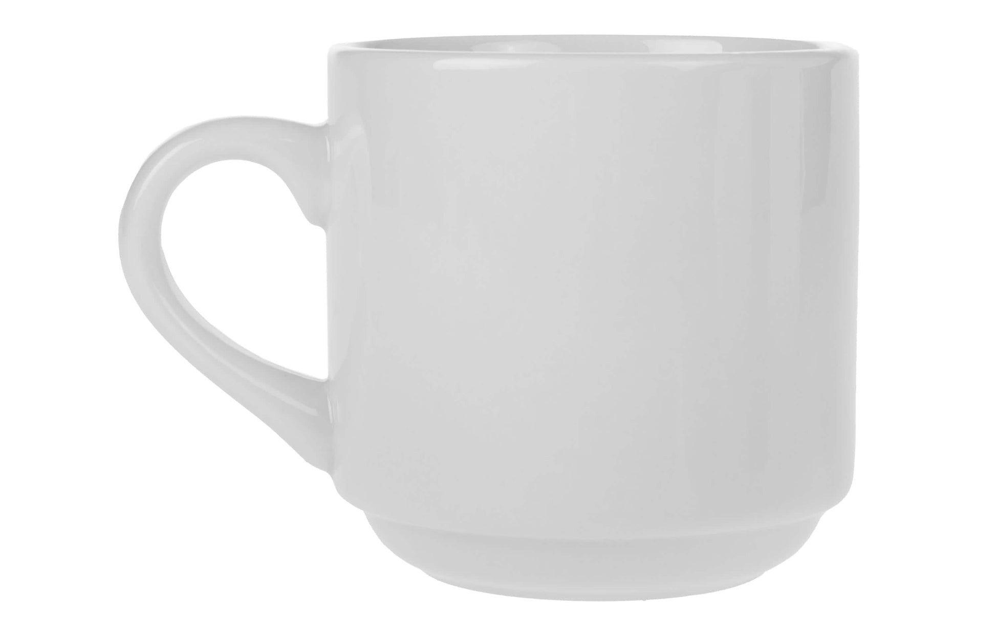 Cocon Kaffeetassen – 4er Set, 320 ml, H 9,0 cm, Porzellan, Weiss, spülmaschinenfest, mikrowellengeeignet