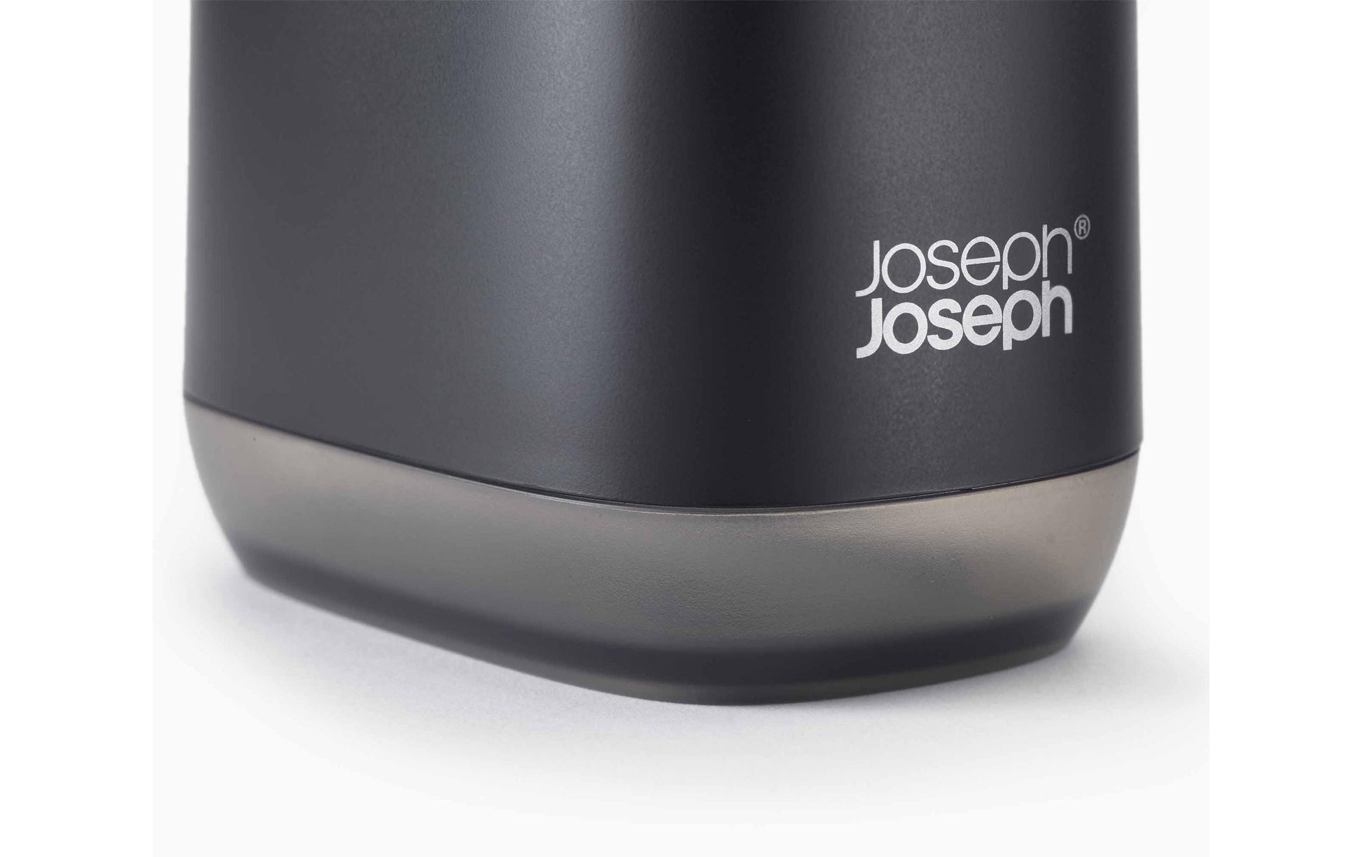 Joseph Joseph Slim Kompakter Seifenspender – Keramik, Schwarz, 350 ml