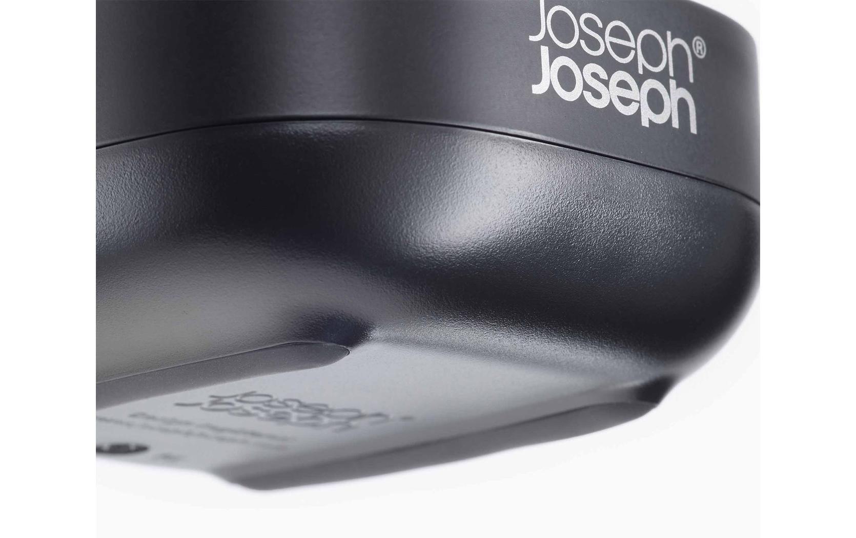 Joseph Joseph Seifenschale Slim Compact – Porzellan, 7,1×8,4×3,6 cm, Schwarz, rechteckig