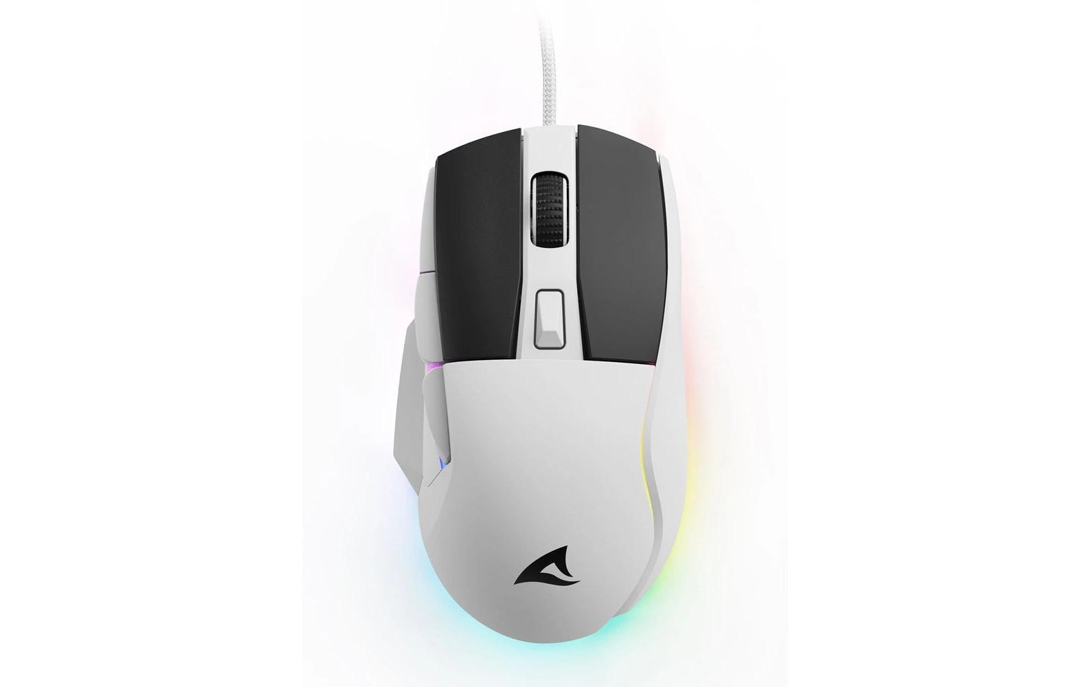 R-Go Tools Sharkoon SKILLER SGM35 – Maus – Kabelgebunden (USB‑A), 6400 DPI, Rechts, Weiss
