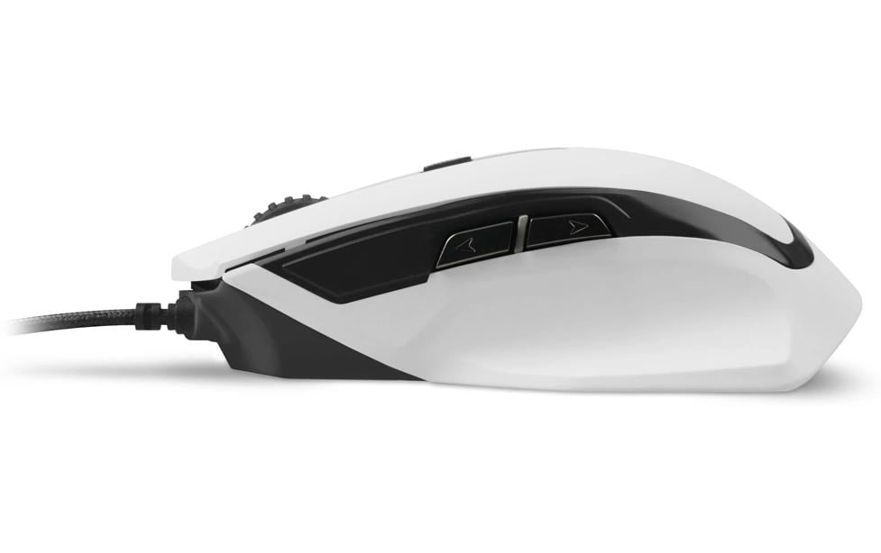 R-Go Tools Sharkoon SHARK Force II – Gaming-Maus – Kabelgebunden (USB-A), 4200 DPI, Rechts, Weiss
