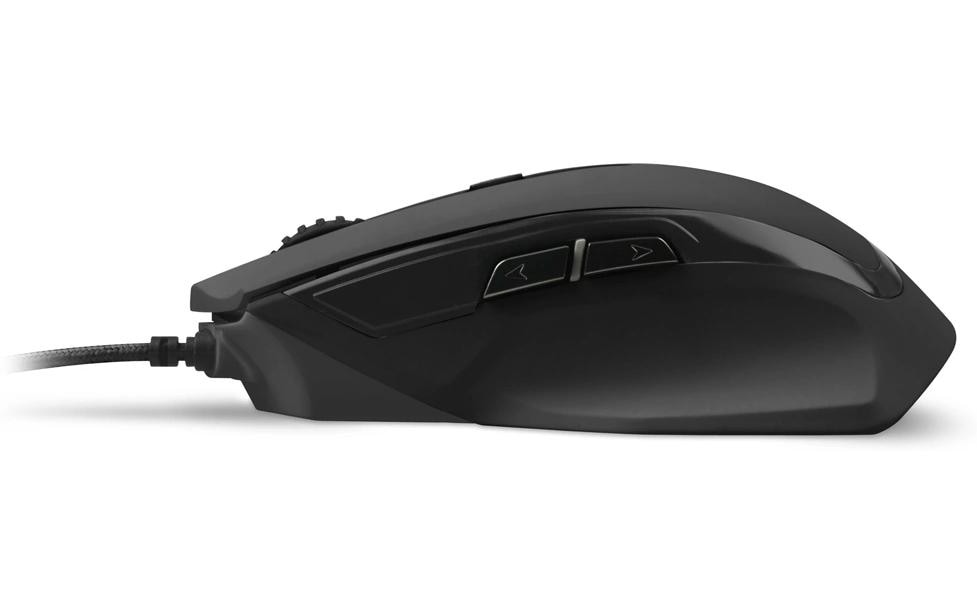 Sharkoon SHARK Force II – Gaming-Maus – Kabelgebunden (USB-A), 4200 DPI, RGB-Beleuchtung, rechts, Schwarz