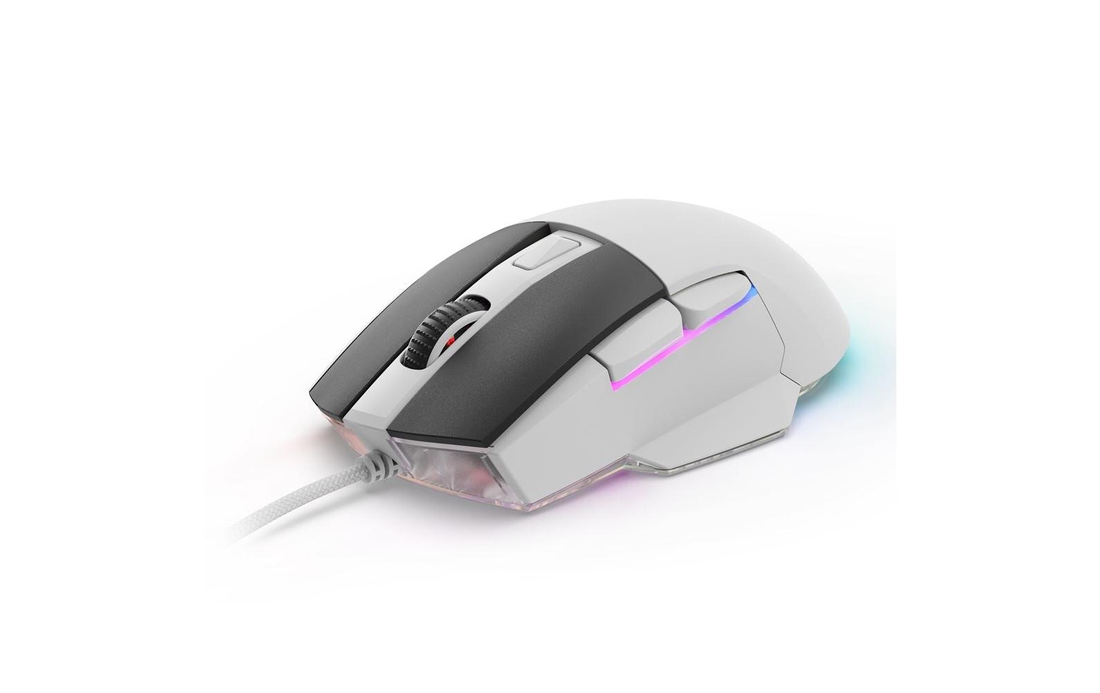 R-Go Tools Sharkoon SKILLER SGM35 – Maus – Kabelgebunden (USB‑A), 6400 DPI, Rechts, Weiss