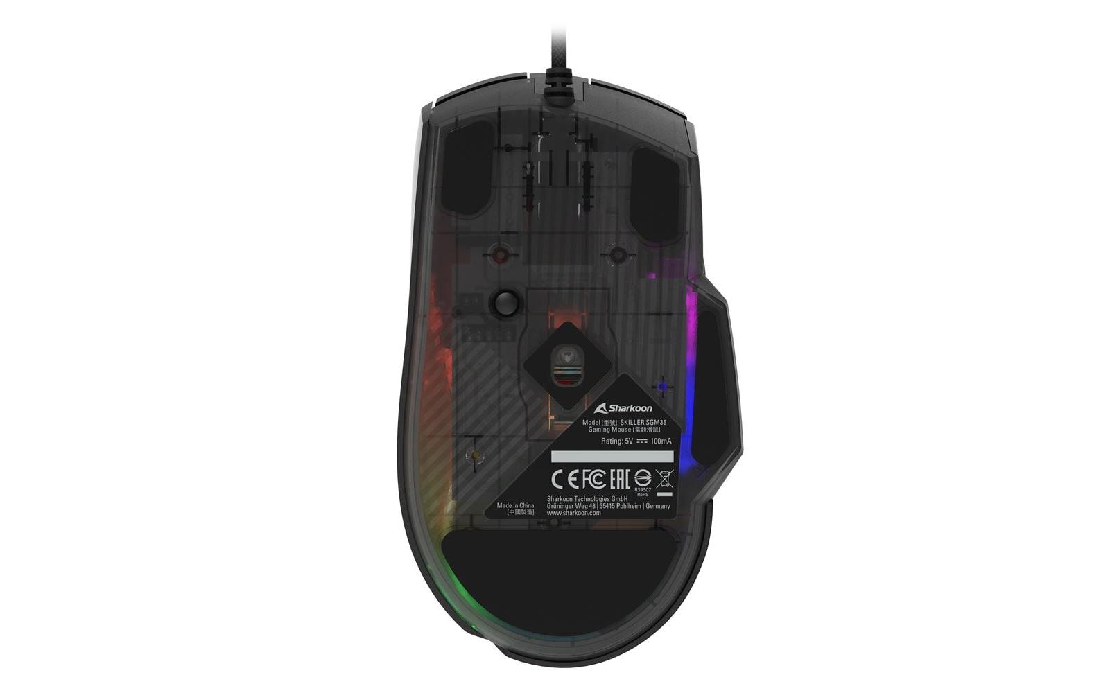 R-Go Tools Sharkoon SKILLER SGM35 – Maus – Kabelgebunden (USB‑A), Rechts, Schwarz
