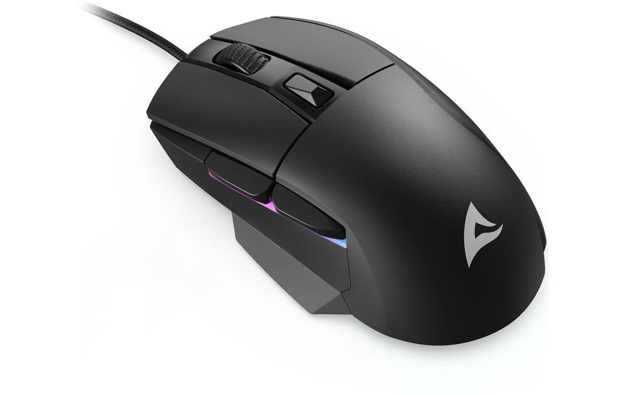 R-Go Tools Sharkoon SKILLER SGM35 – Maus – Kabelgebunden (USB‑A), Rechts, Schwarz