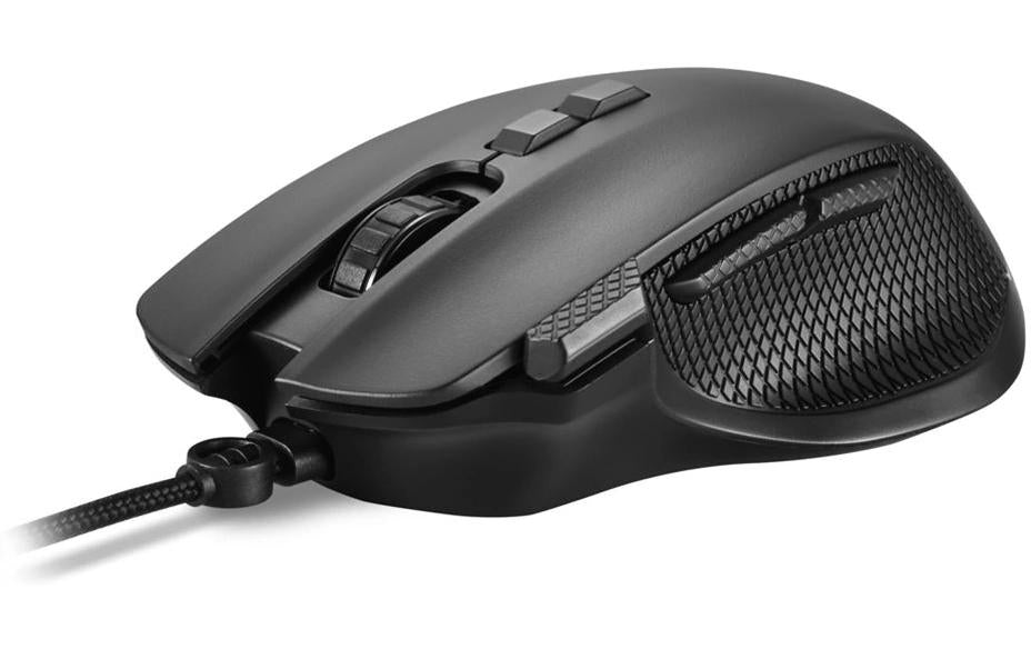 R-Go Tools Sharkoon SHARK Force 3 – Gaming-Maus – Kabelgebunden (USB‑A), 12800 DPI, RGB-Beleuchtung, rechts