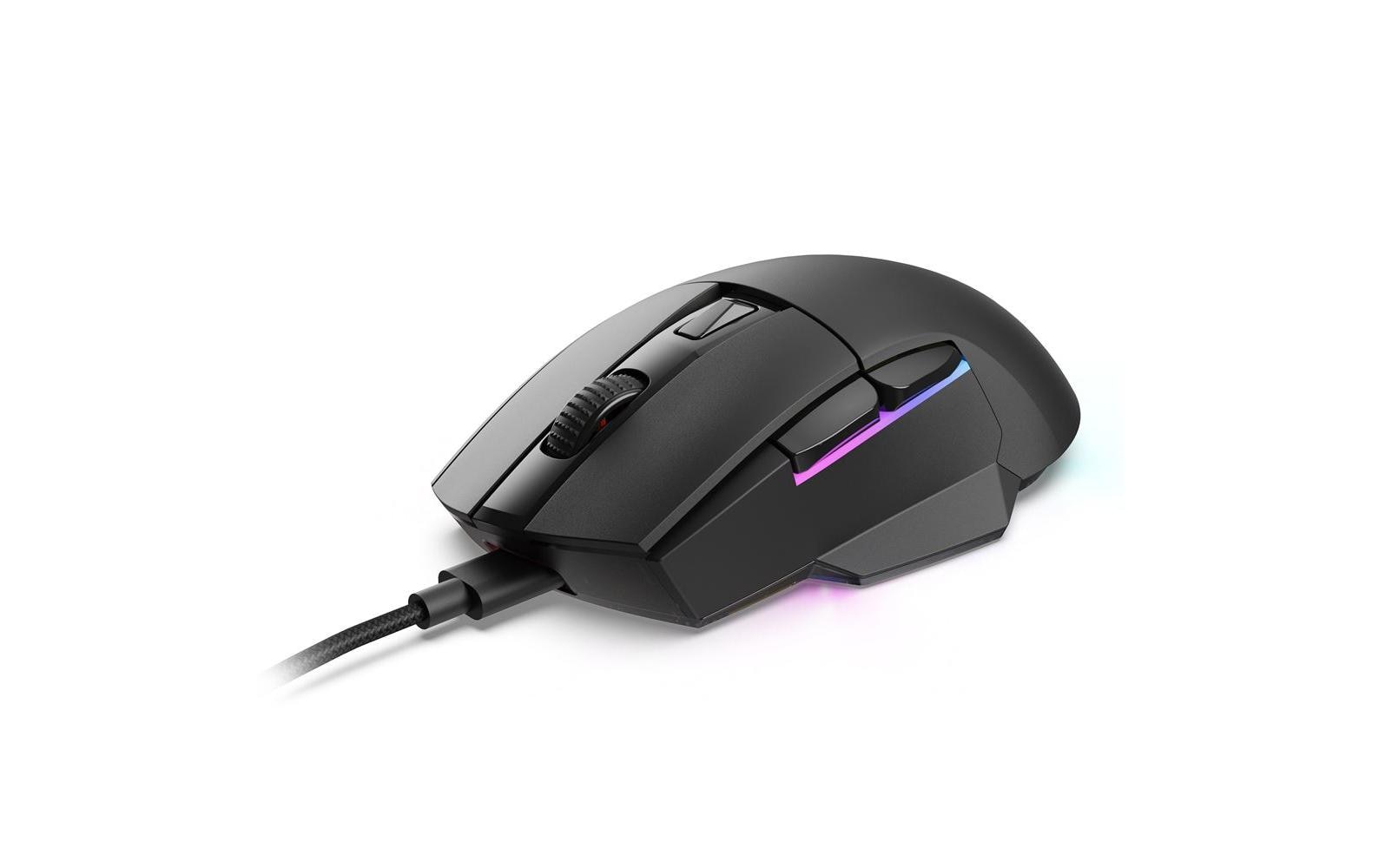 R-Go Tools Sharkoon SKILLER SGM50W – Gaming-Maus – Kabellos (2,4 GHz), 6400 DPI, RGB-Beleuchtung, Rechtshänder, Schwarz