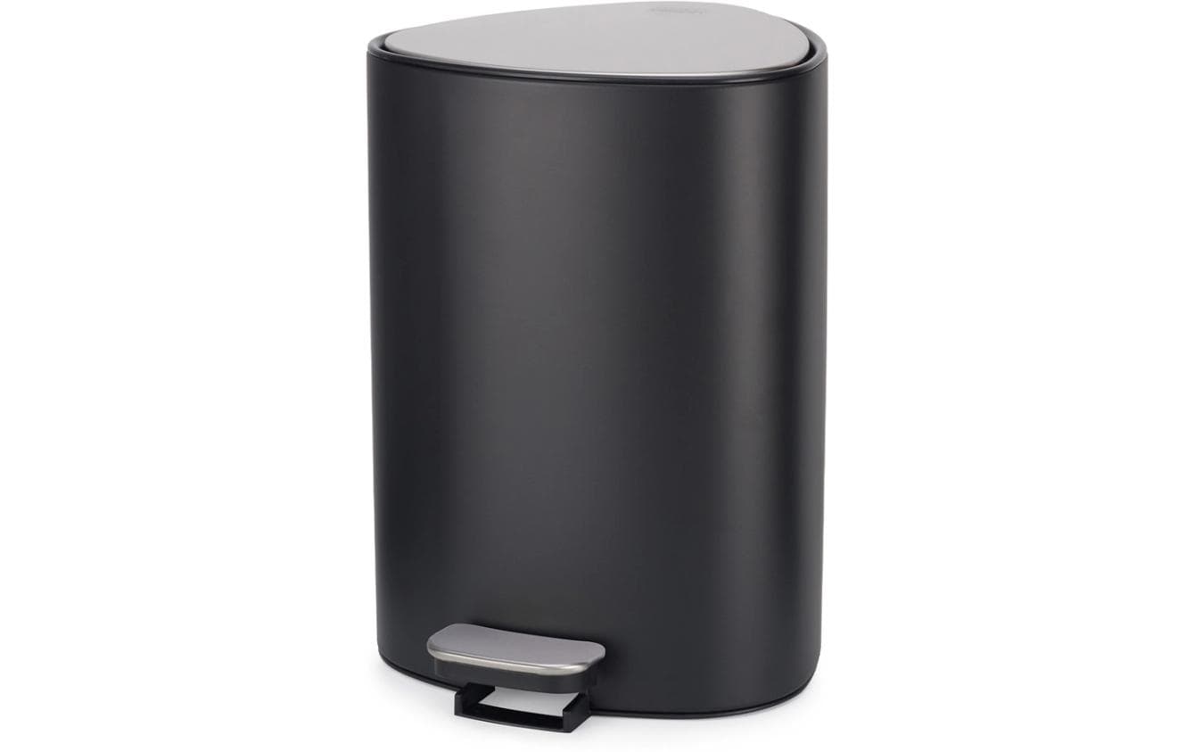 Joseph Joseph Kosmetikeimer – 5 l – Edelstahl, rund – schwarz