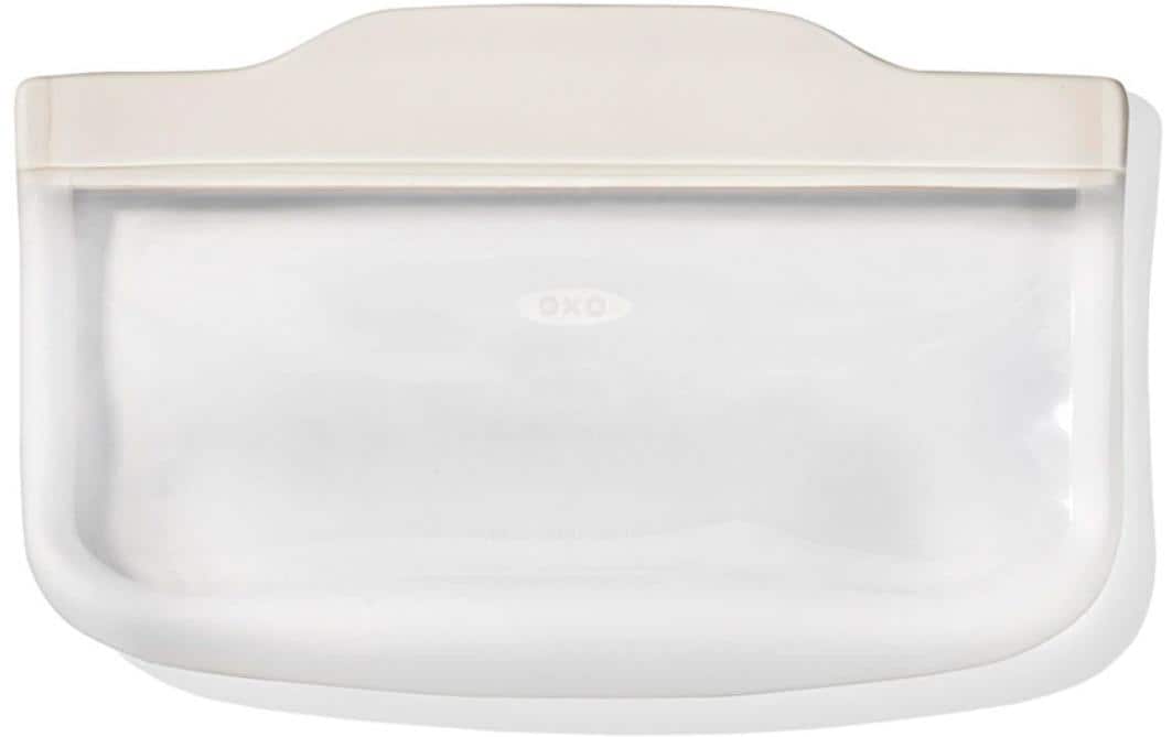 OXO Aufbewahrungstasche 332 ml, 19,1 × 11,9 cm, Silikon, Transparent