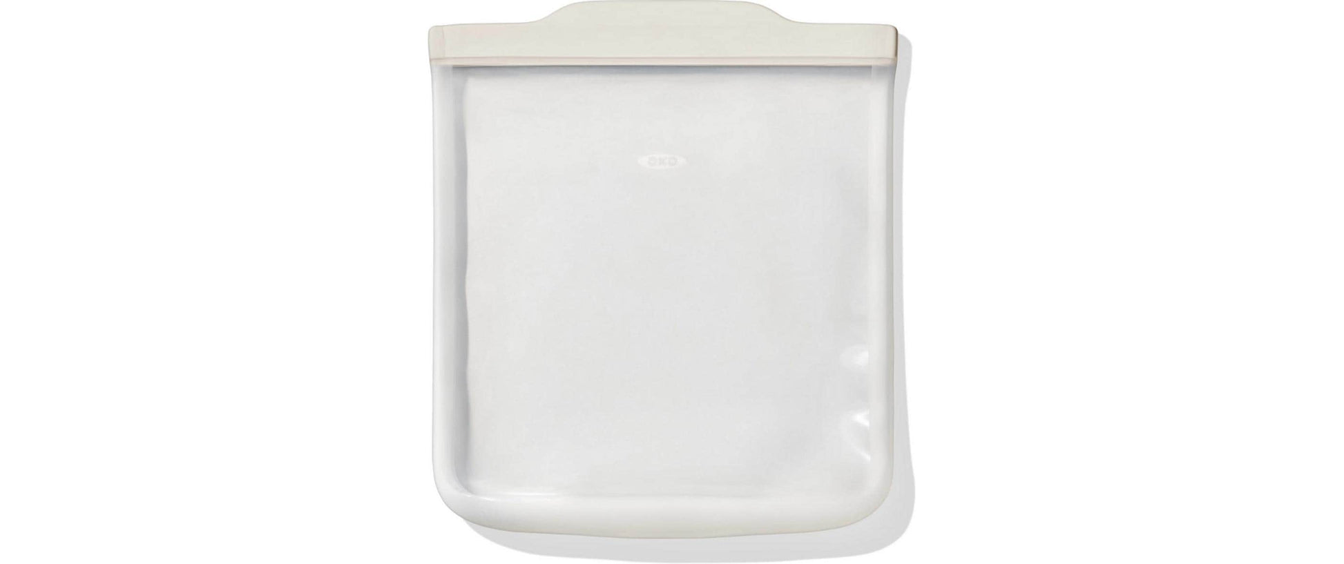 OXO Vorratsdose 1,8 l, 22,3 × 3 × 25,7 cm, Silikon, transparent/weiss