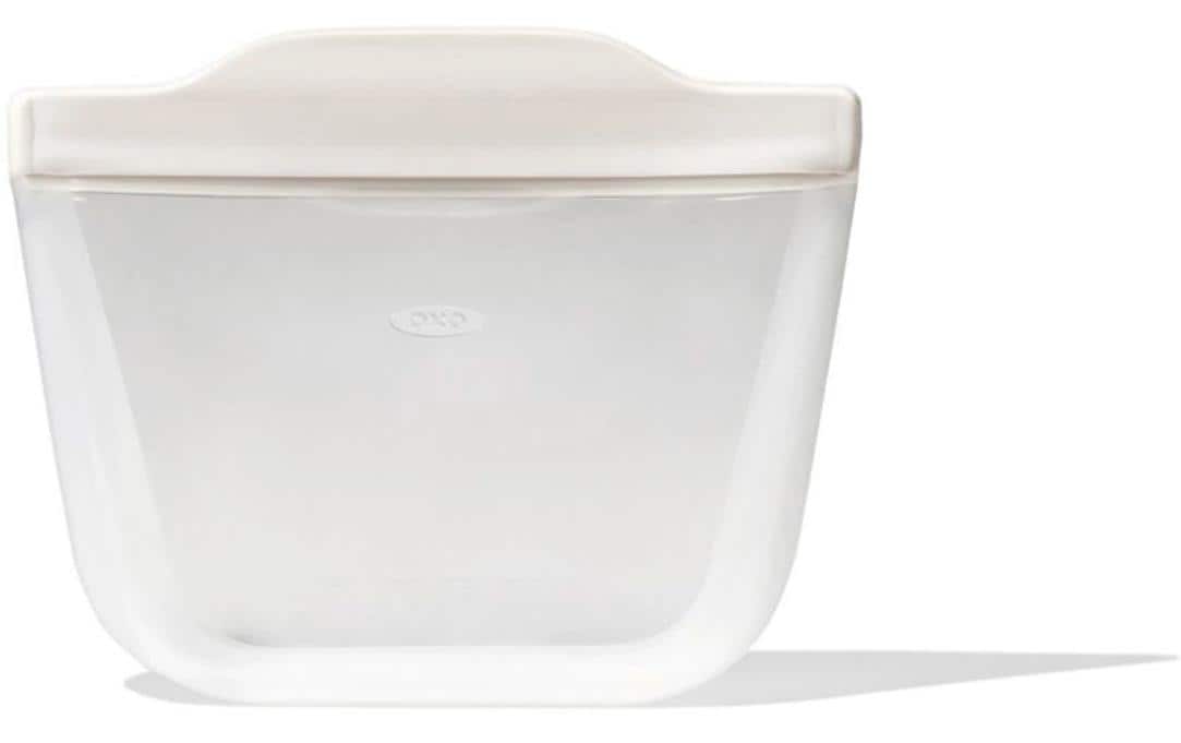 OXO Aufbewahrungstasche 335 ml, 17 × 16 × 8,9 cm, Silikon, Transparent