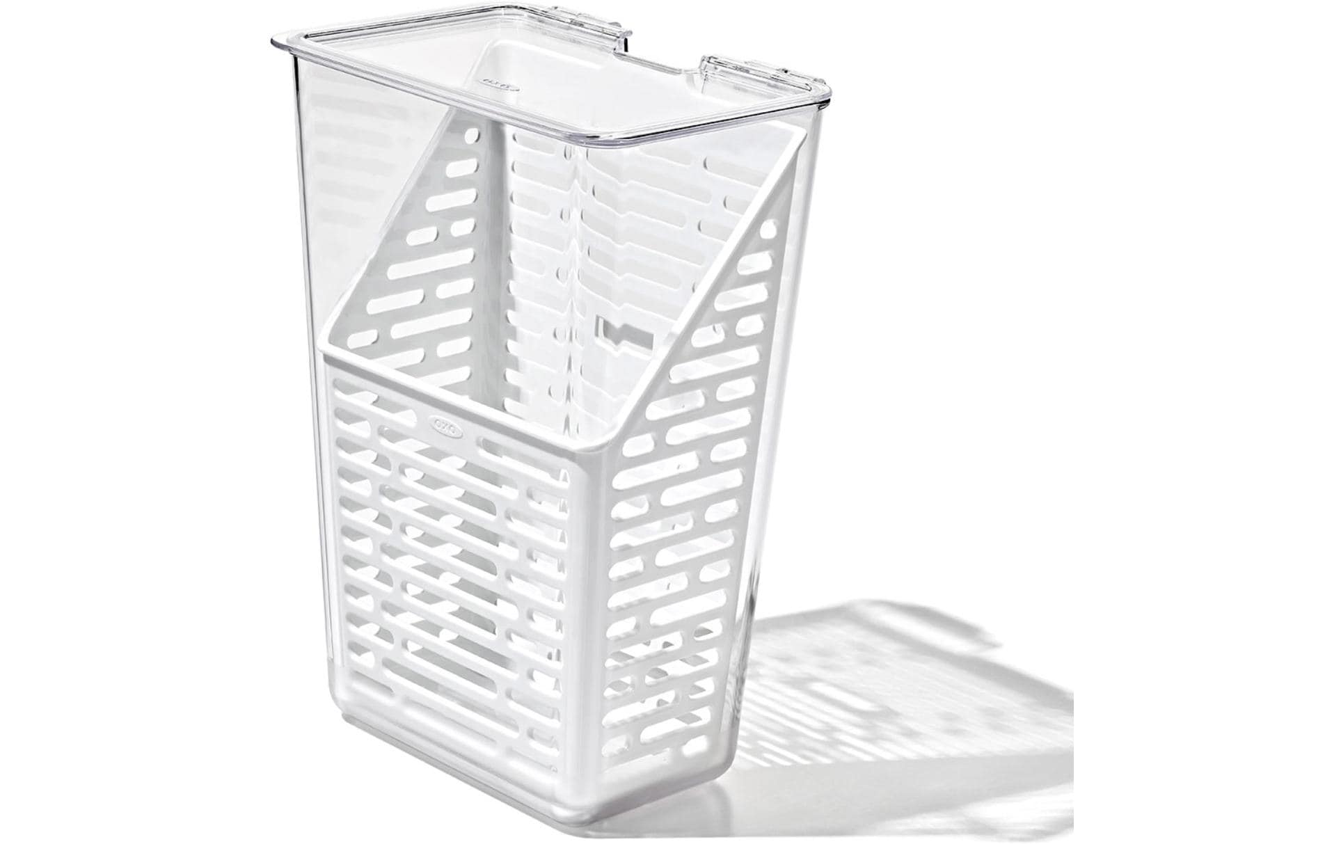 OXO Vorratsdose 4 l, 11,4 × 15,2 × 28,7 cm, Kunststoff, transparent/weiss