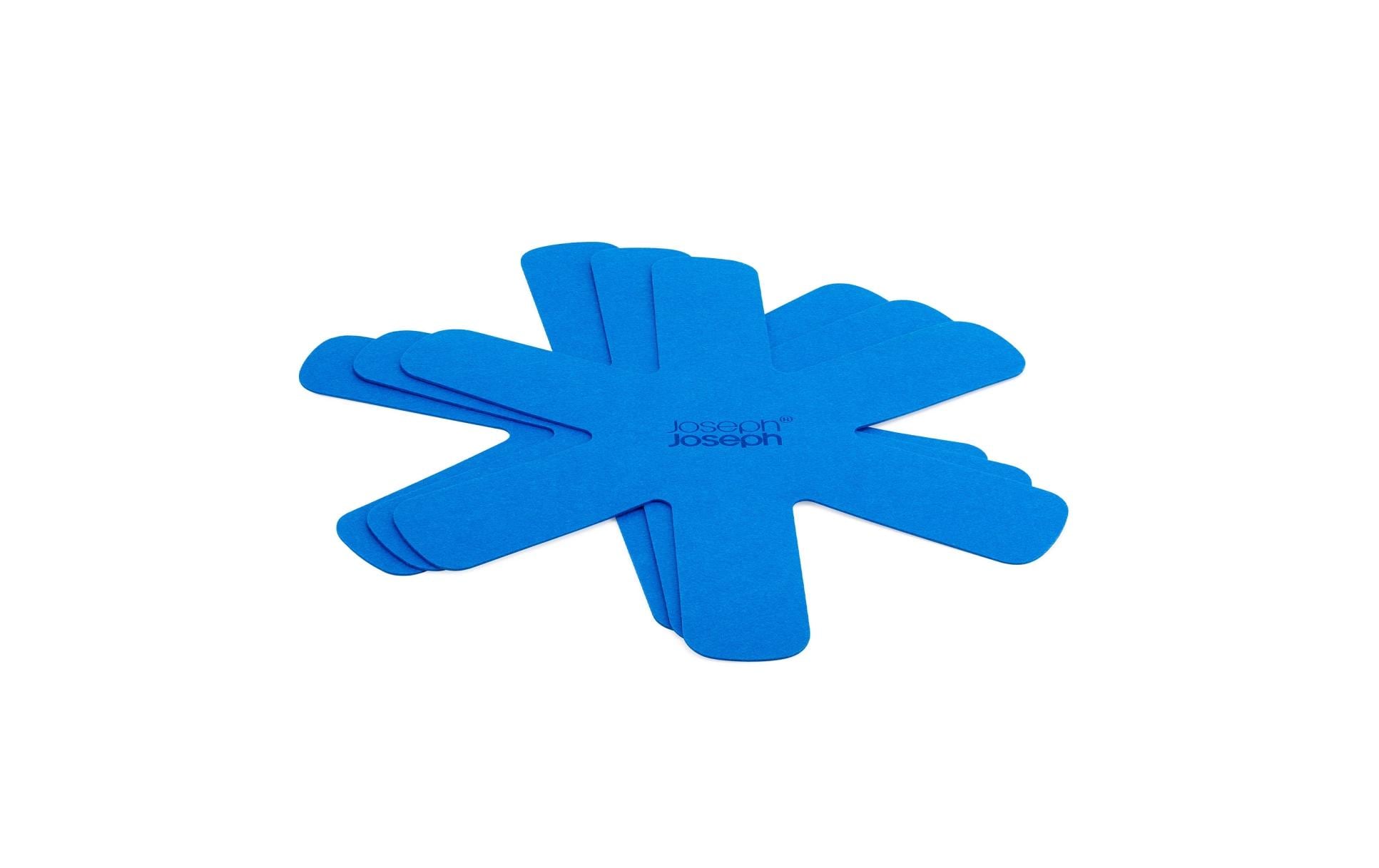 Joseph Joseph Pfannenschutz Ø 45,8 × 0,6 cm, Filz, Blau, zusammenklappbar