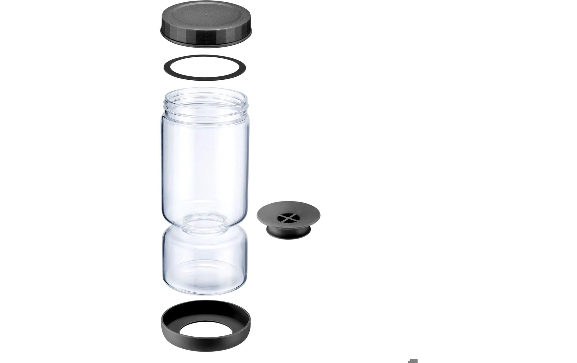 Westmark Vorratsdose 1,3 l, Ø 10,5 × 24 cm, Glas (Borosilikat), Transparent