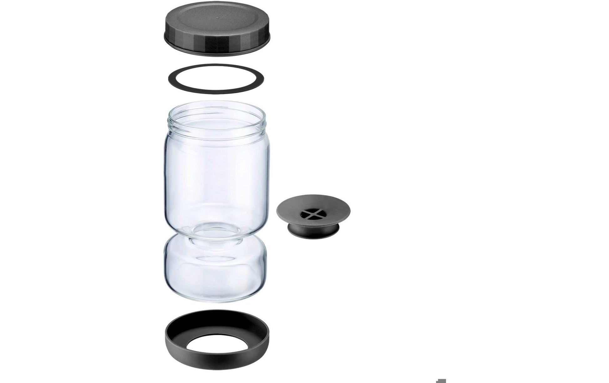 Westmark Vorratsdose 900 ml, Ø 10,5 × 24 cm, Polypropylen (PP), Transparent