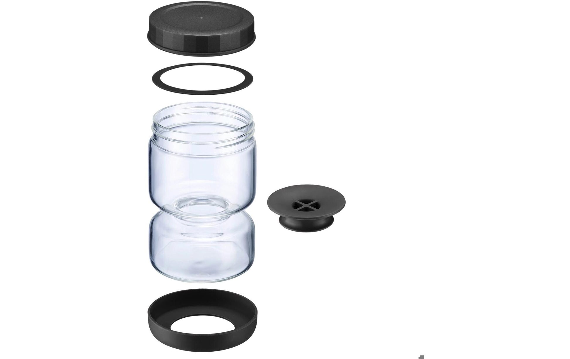 Westmark Vorratsdose 750 ml, Ø 10,5 × 15,5 cm, Glas (Borosilikat), Transparent