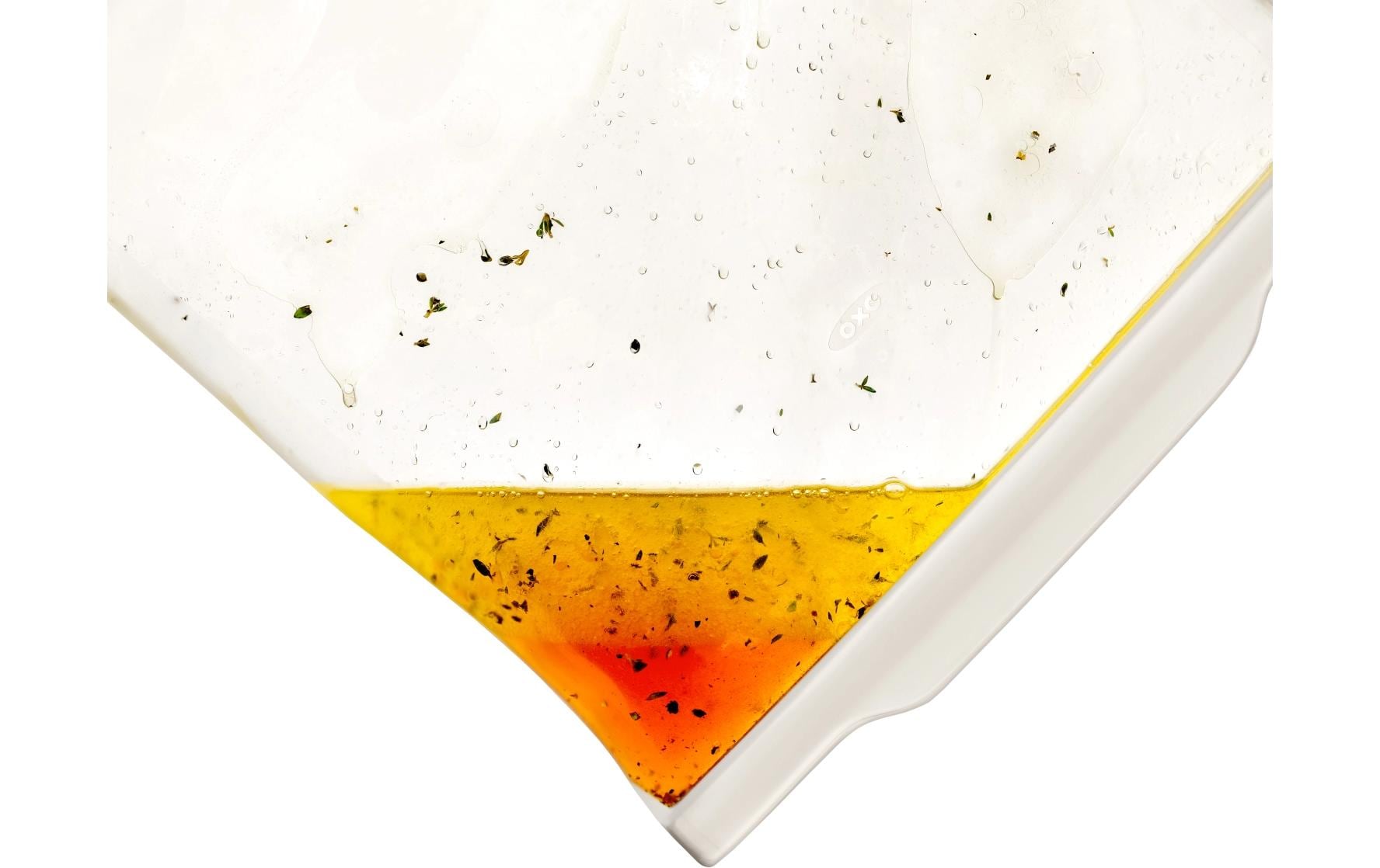 OXO Aufbewahrungstasche 332 ml, 19,1 × 11,9 cm, Silikon, Transparent
