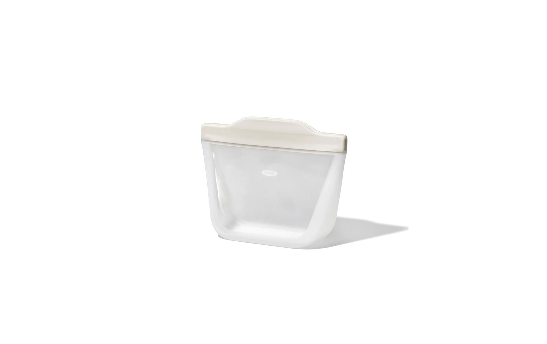 OXO Aufbewahrungstasche 335 ml, 17 × 16 × 8,9 cm, Silikon, Transparent
