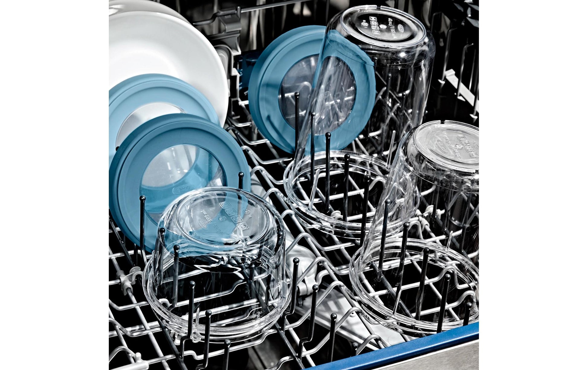 OXO Vorratsdose 355 ml, Ø 11,7 × 5,8 cm, Kunststoff, transparent, 2er-Set