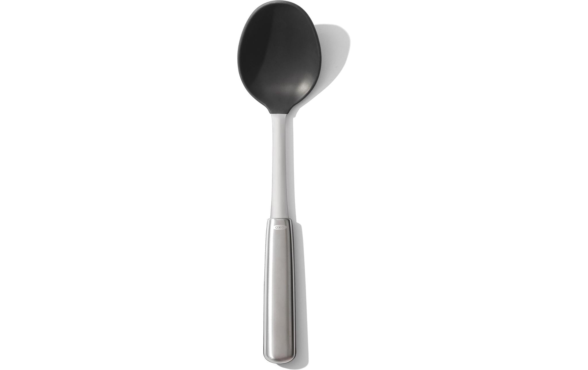 OXO Schöpflöffel, 7,2 × 6,2 × 37,3 cm, Edelstahl, schwarz/silber