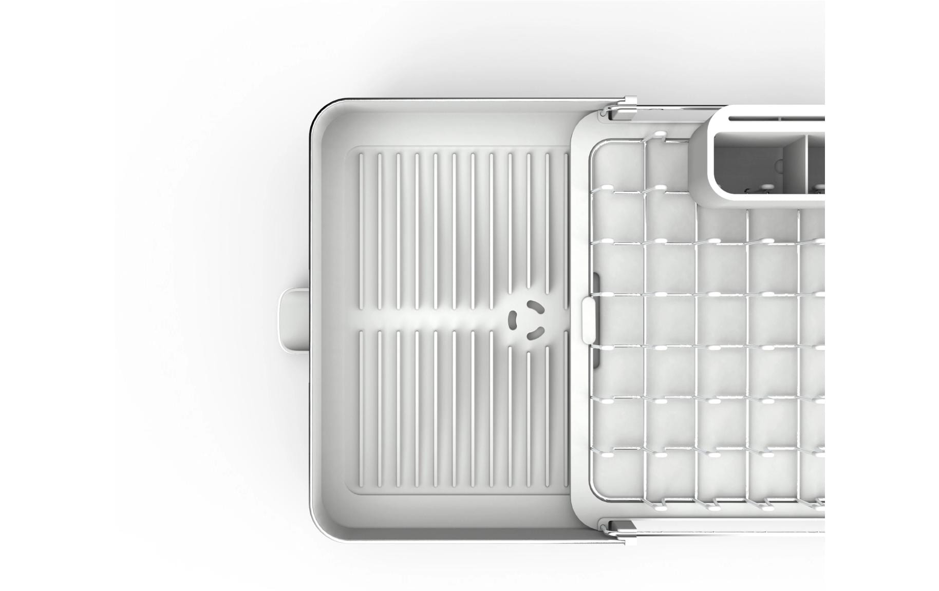 Joseph Joseph Extend – Abtropfgestell, 36,4 × 36,4 × 16,1 cm, Edelstahl, Silber