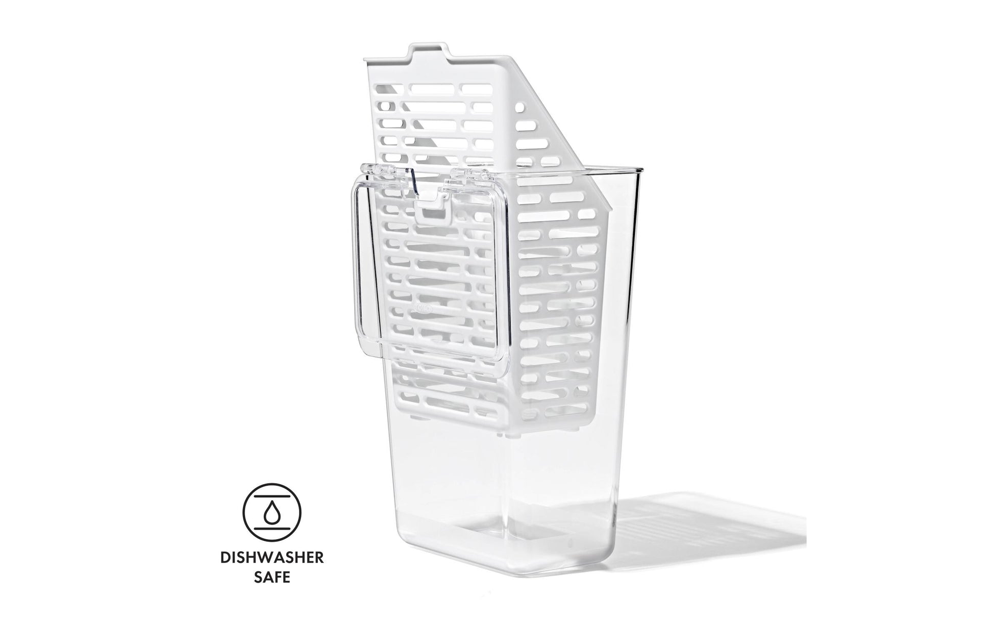 OXO Vorratsdose 4 l, 11,4 × 15,2 × 28,7 cm, Kunststoff, transparent/weiss