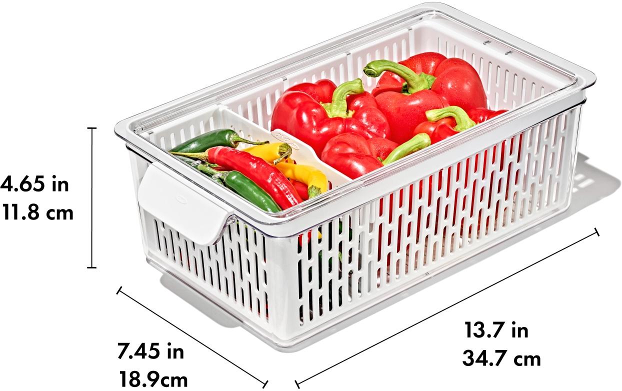 OXO Vorratsdose 4 l, 35,1 × 18,9 × 11,8 cm, Kunststoff, Transparent