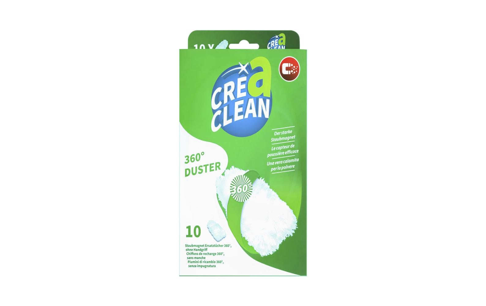 Creaclean Ersatztücher 360° – für Staubmagnet – Grün