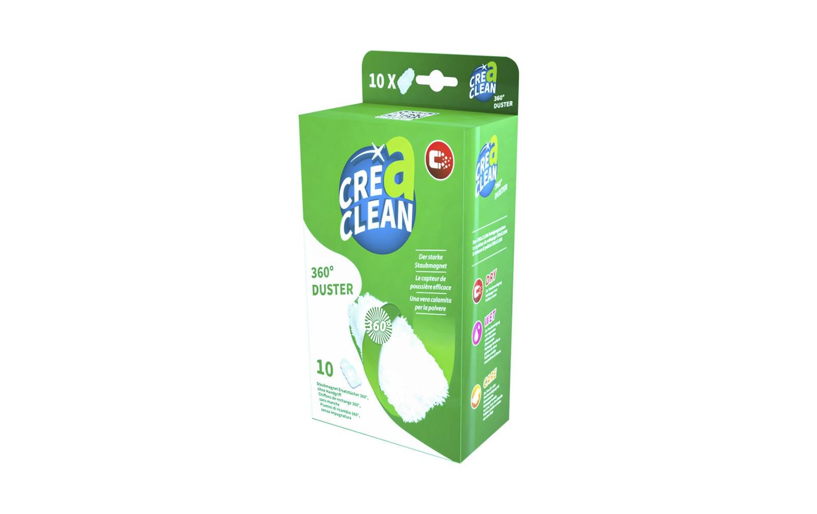 Creaclean Ersatztücher 360° – für Staubmagnet – Grün