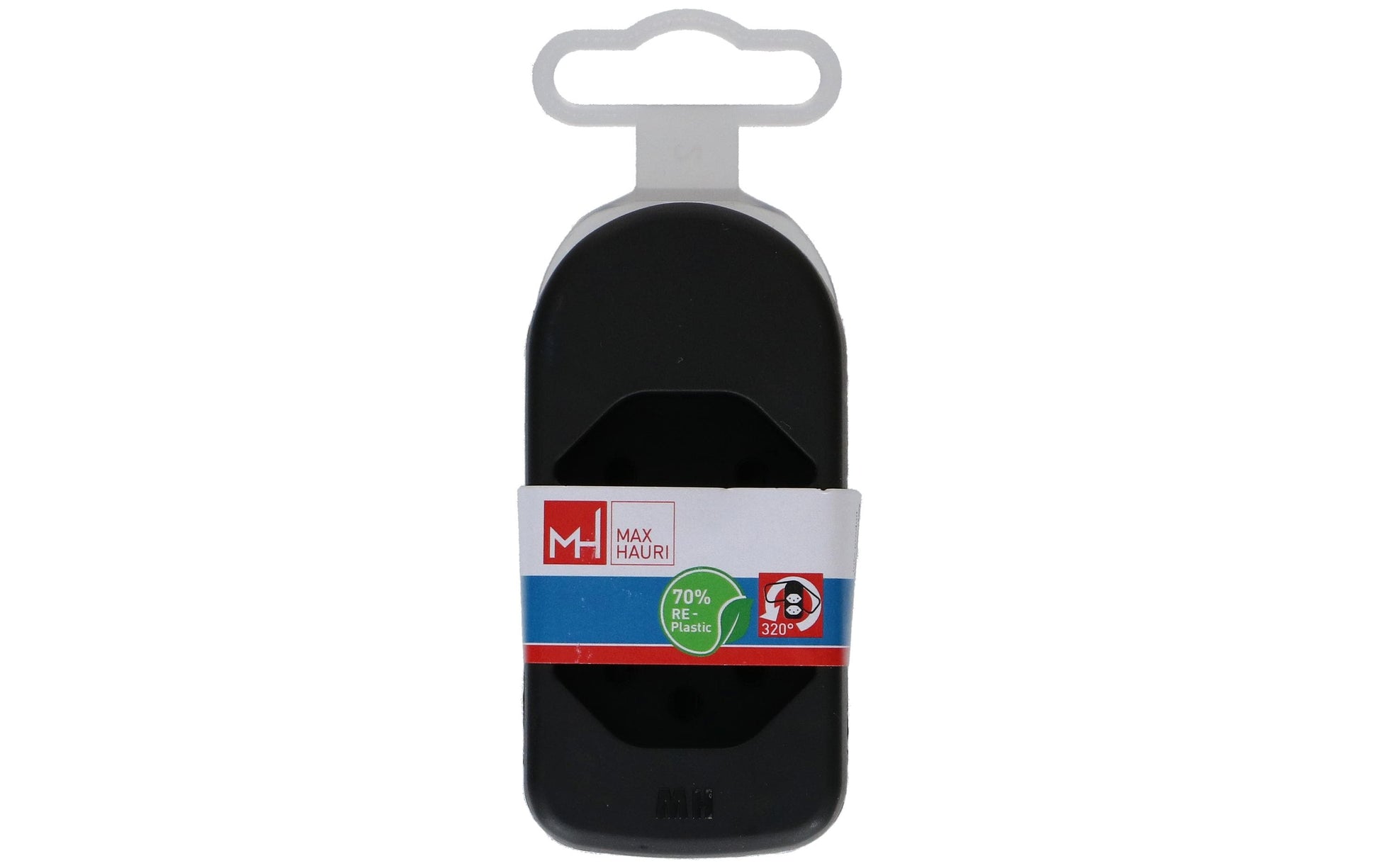 Max Hauri AG Max Hauri ADAPT 176504 Abzweigstecker T12 zu 2× T13 – 230–250 V, 10 A, 2-fach, drehbar 320°, Schwarz