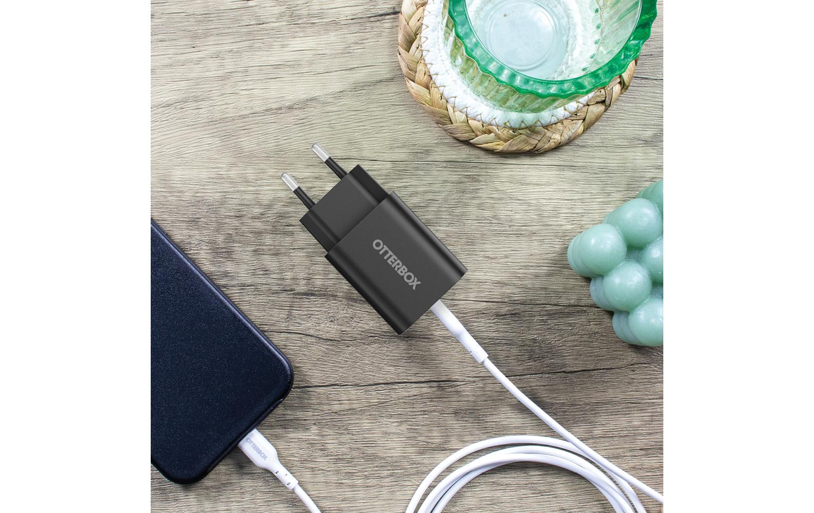 OtterBox Standard USB-Ladegerät 20 W – USB-C×1 – PD – EU-Stecker (Typ C) – Schwarz