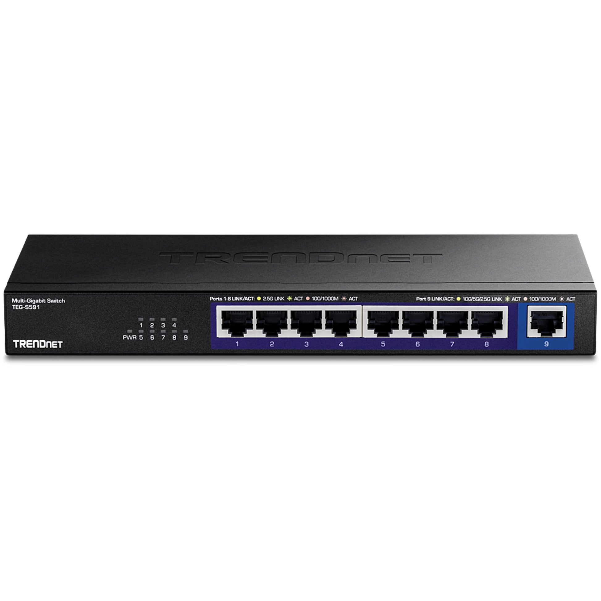 Trendnet TEG-S591 – Unmanaged Switch – 8× 2,5G + 1× 10G, Desktop