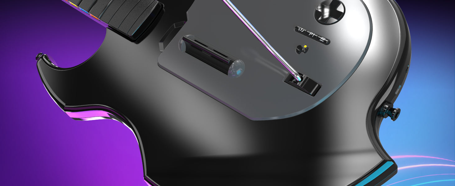 PDP Riffmaster – Gamepad – Kabellos, 36 h Akku – für PS5, PS4 & PC – Schwarz